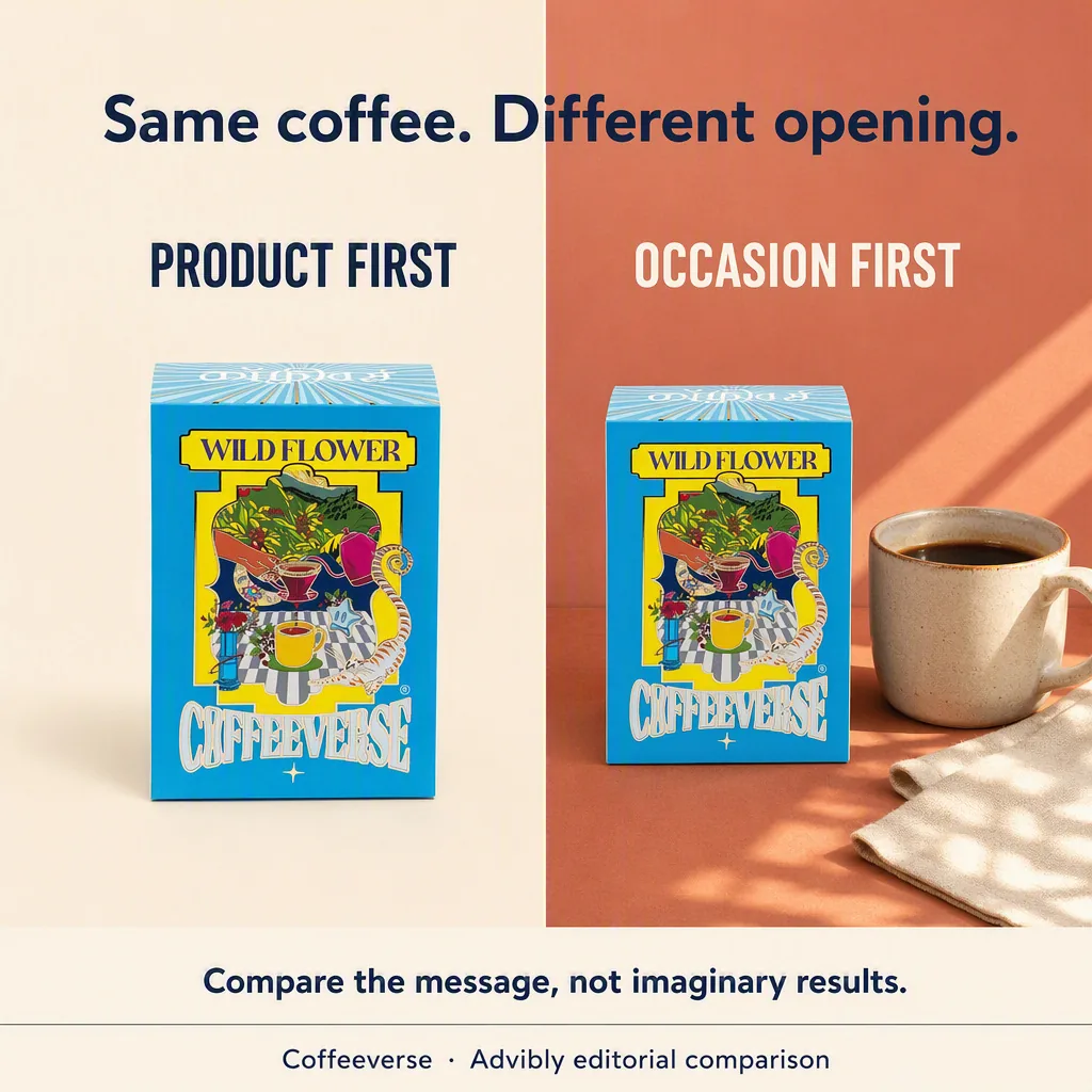 Advibly-generated editorial concept: coffee comparison; not a customer campaign.