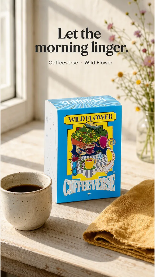 Advibly-generated editorial concept: coffee hero; not a customer campaign.