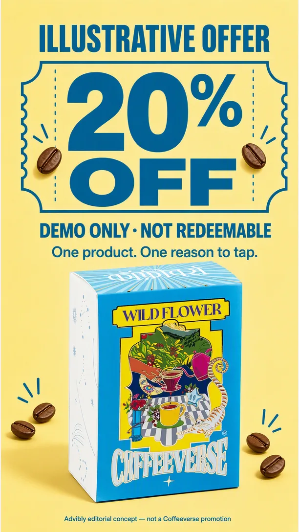 Advibly-generated editorial concept: coffee offer; not a customer campaign.