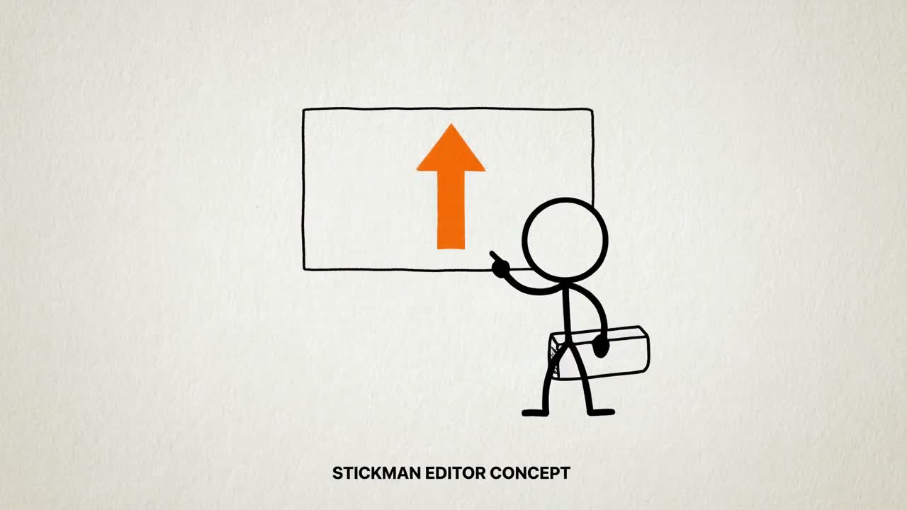 Still from rework-stickman-film; open the linked complete silent film