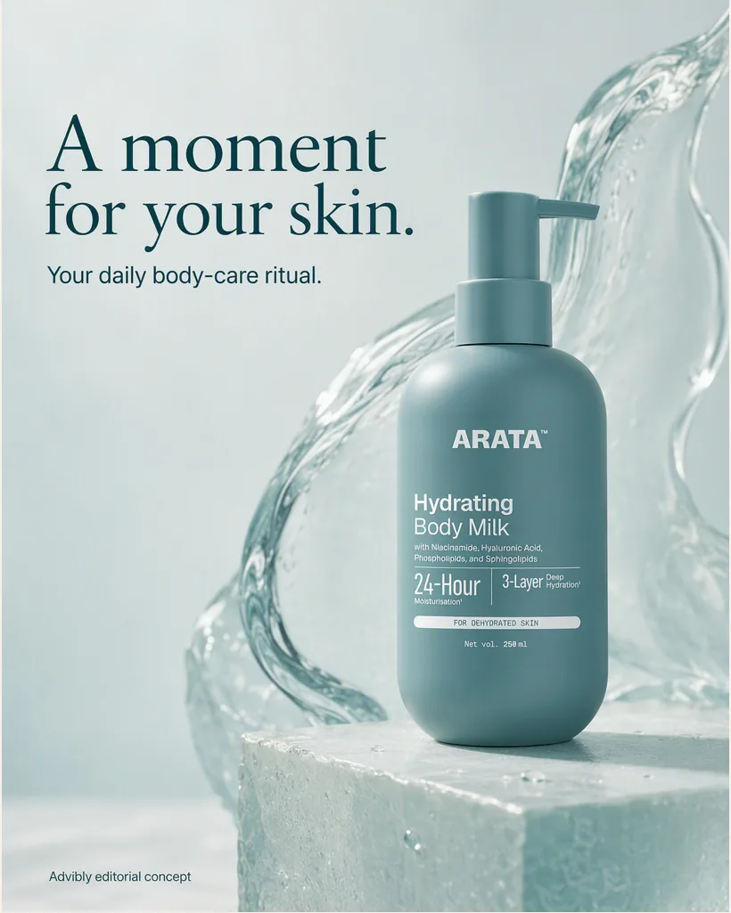 Advibly-generated editorial concept: skincare hero; not a customer campaign.